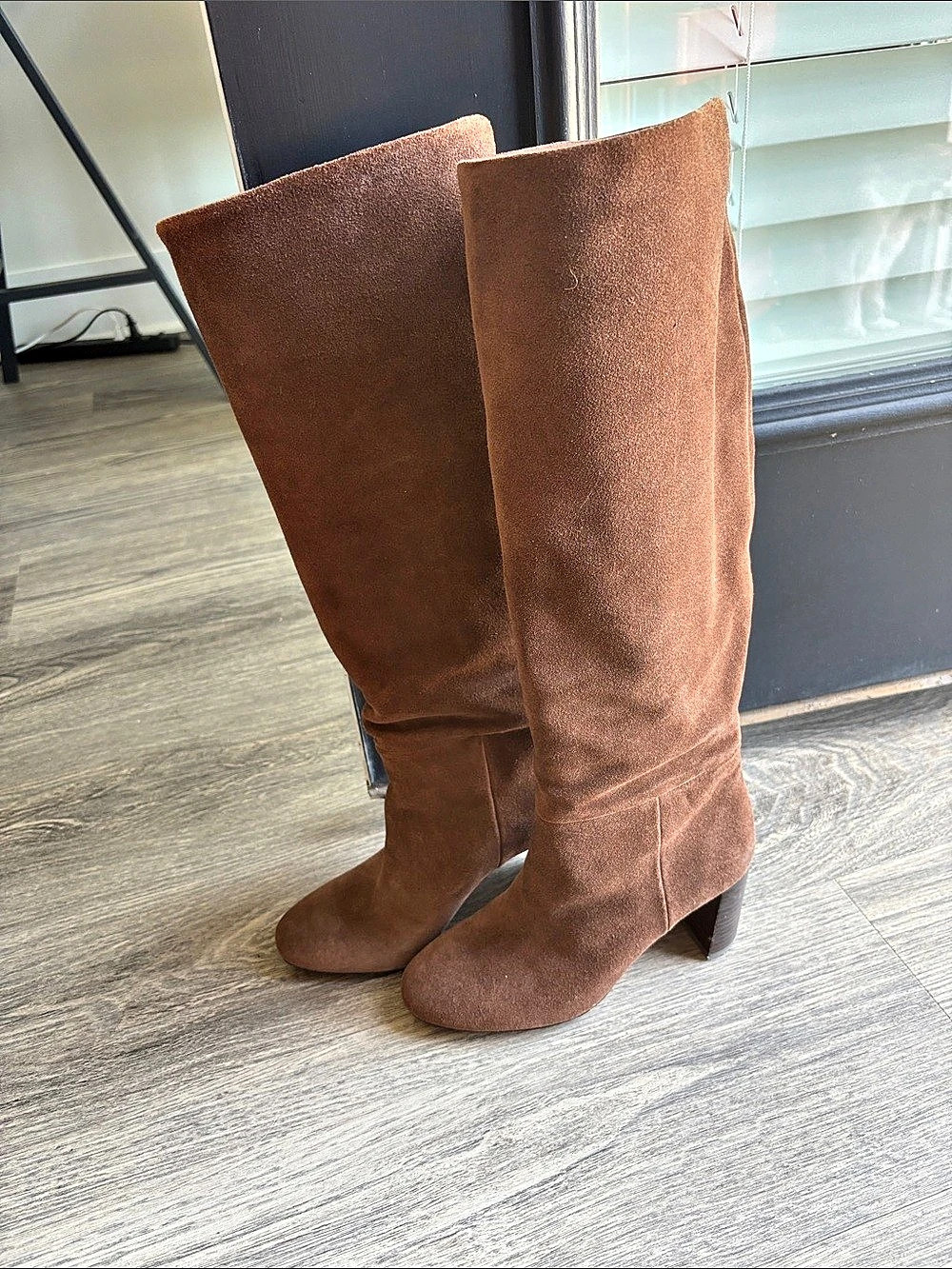 Ann Taylor Over-the-Knee Heeled Boots in Brown US 6